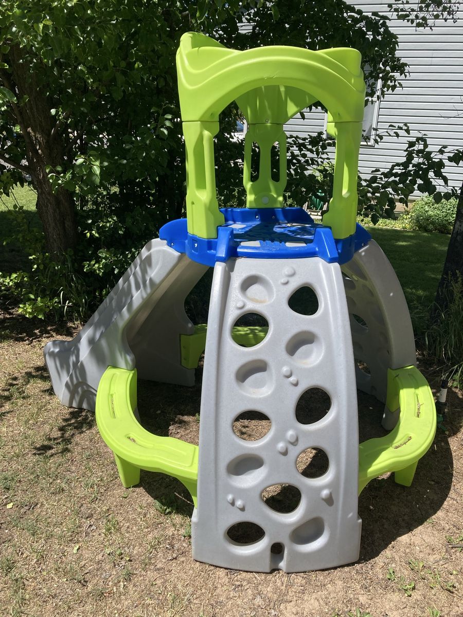 Little Tikes Hide and Seek Climber with Slide - Durable Kids Outdoor Playset