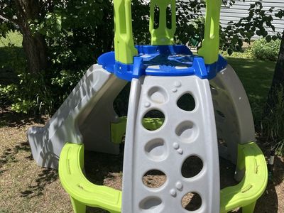 Little Tikes Hide and Seek Climber with Slide - Durable Kids Outdoor Playset