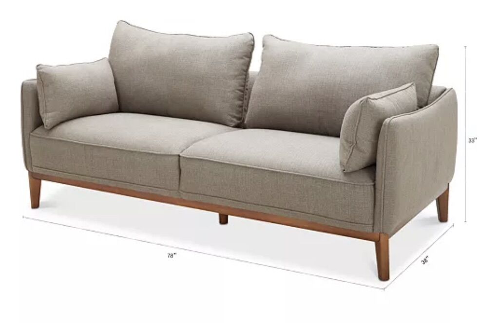 Slate Grey Macy's Jollene 78 Sofa