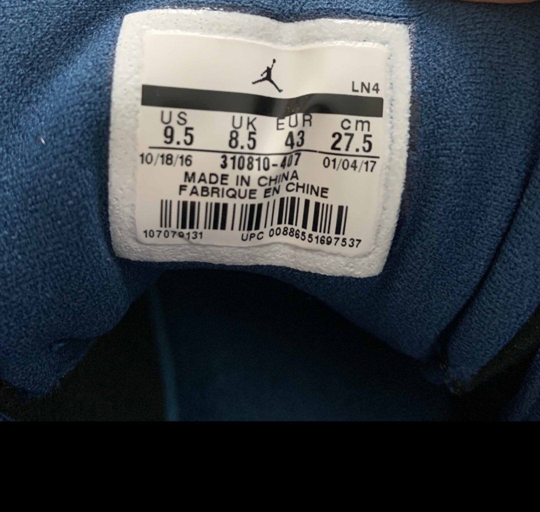 Air Jordan 13 retro low brave blue size 9.5  