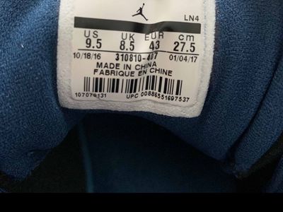 Air Jordan 13 retro low brave blue size 9.5