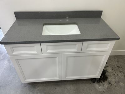 48 Inch 2 Drawer Vanity Quartz Countertop