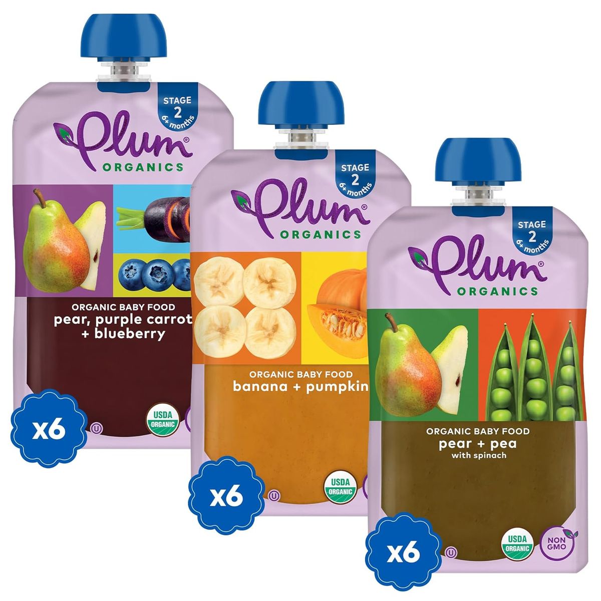 Plum Organics - 6+ Months Organic Baby Food Variety Pack