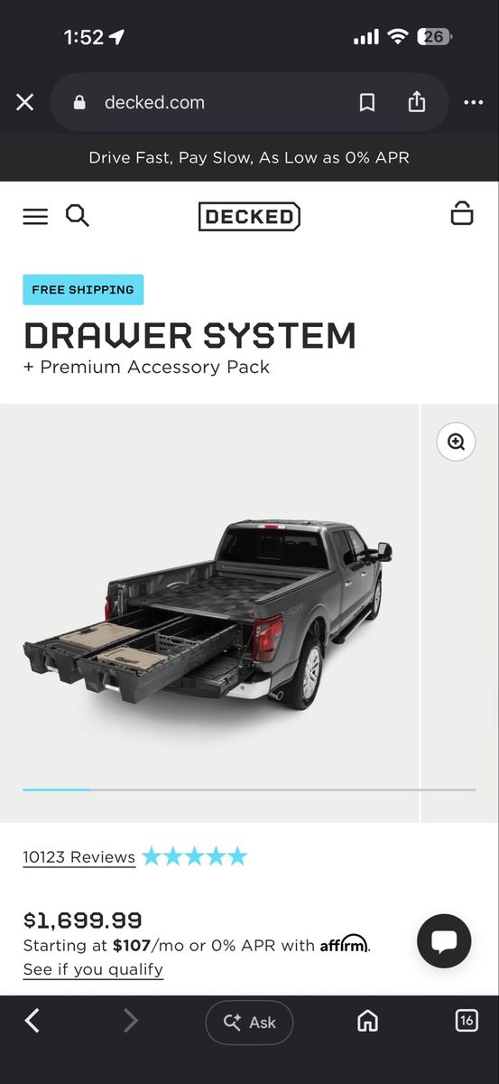 Decked Drawer System