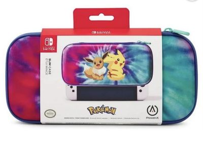 PowerA Nintendo Switch Slim Case - Pokémon Pikachu & Eevee Tie-Dye - Official Licensed Product
