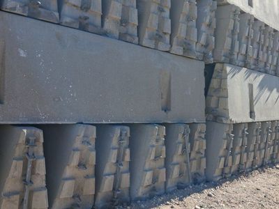 Concrete K-Rail Barrier Sections - Heavy Duty Construction/Road Work Barriers