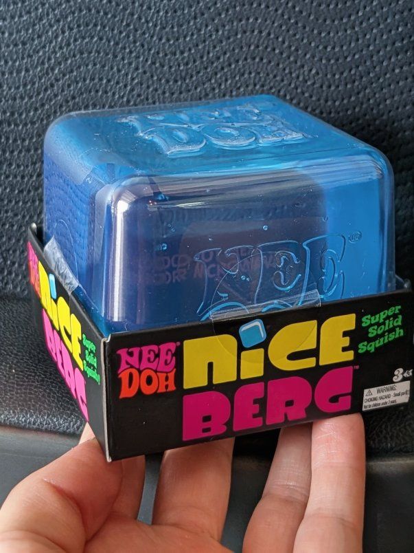 NeeDoh Nice Cube Berg Super Solid Squish Stress Ball Toy