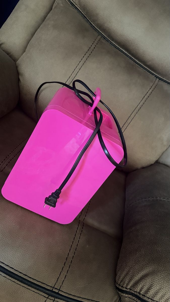 Barbie Iconic Pink Mini Beauty Fridge Portable Cooler