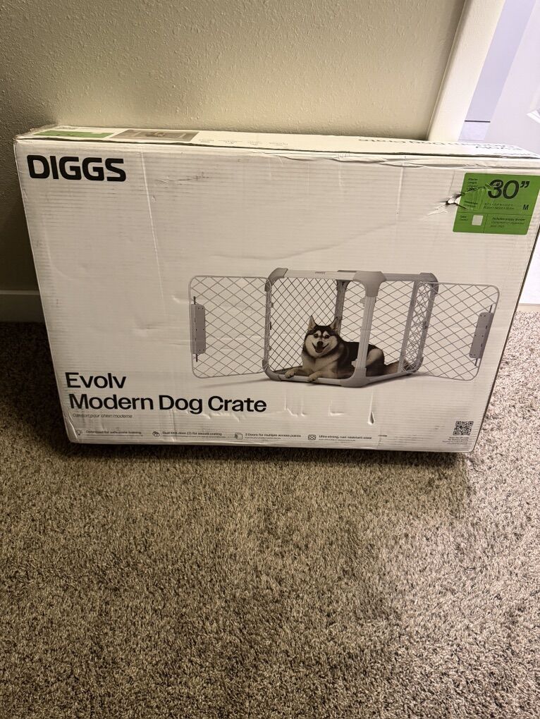DIGGS Evolv Modern Dog Crate - 30