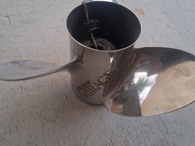 Quicksilver Mirage Stainless Steel 3-Blade Boat Propeller