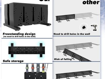 Free Standing Ski Rack For UpTo 8 Pairs
