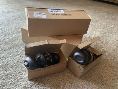 Oil rubbed bronze door knobs egg style