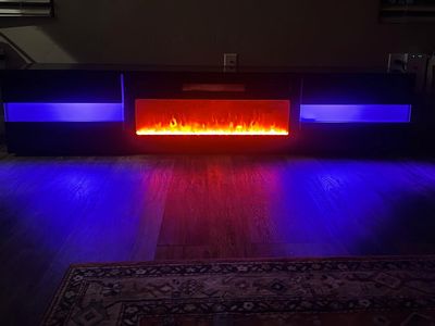 Modern Electric Fireplace TV Stand / Media Console