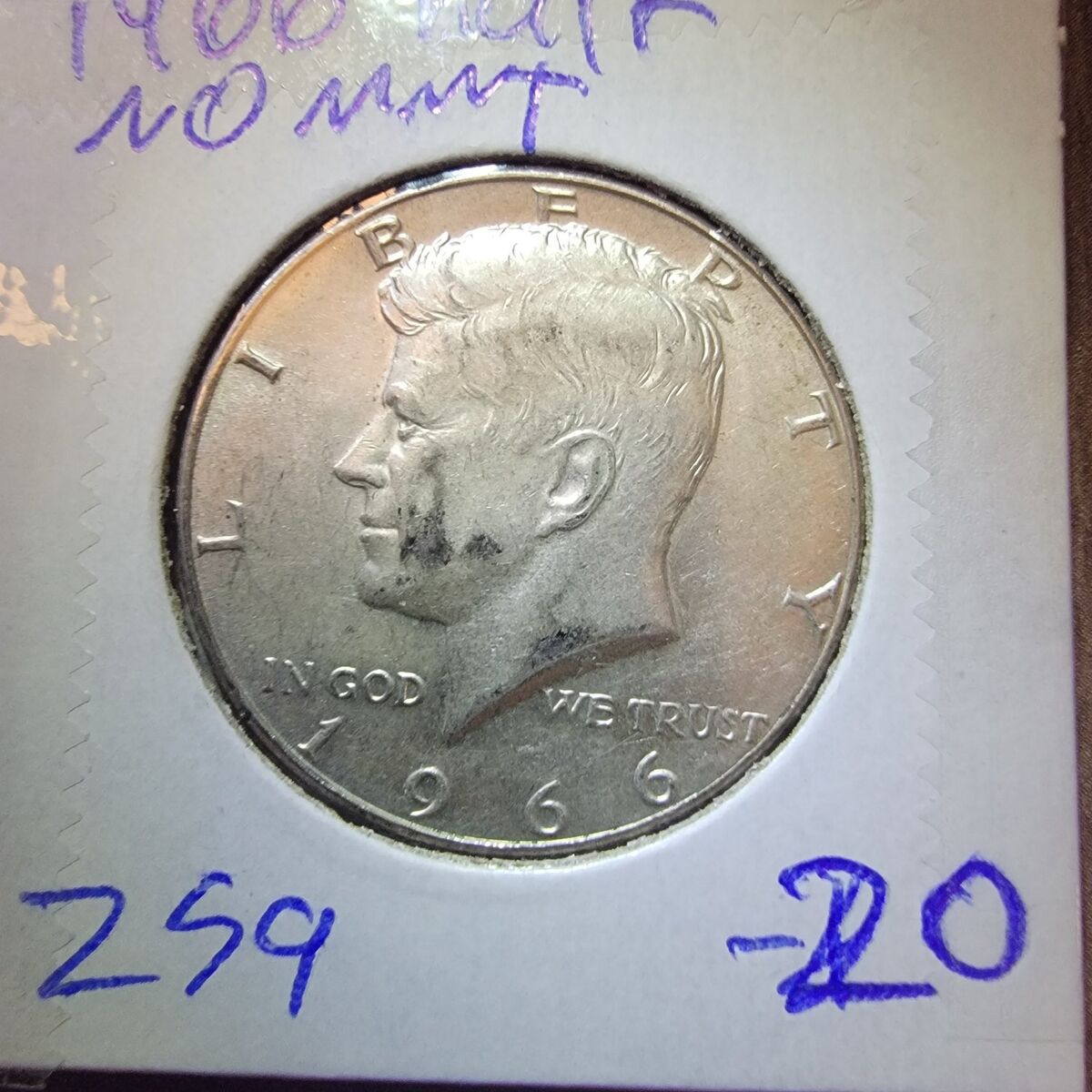 1966 half dollar