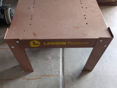 Lawson Products 12-Drawer Steel Parts Organizer Cabinet with Stand - Brown, Used