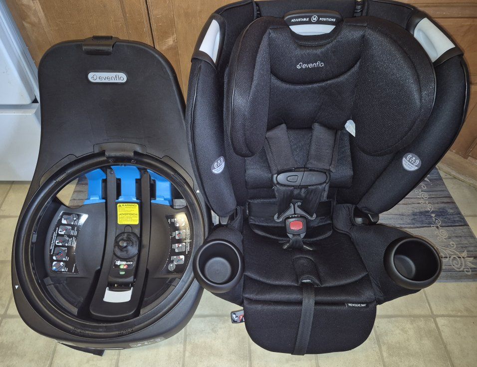 2032 Evenflo Gold Revolve360 All-in-One Rotational Car Seat Convertible Baby Toddler Kid