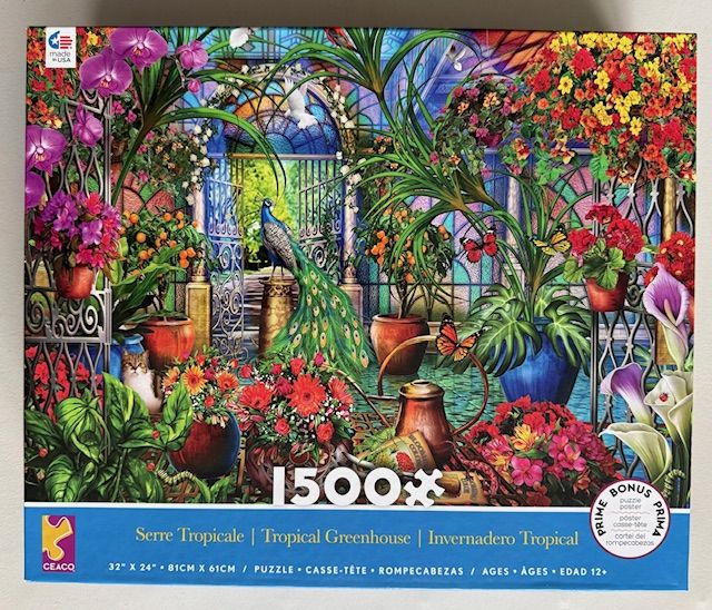 1500 Piece Jigsaw Puzzle, TROPICAL GREENHOUSE, by Ceaco