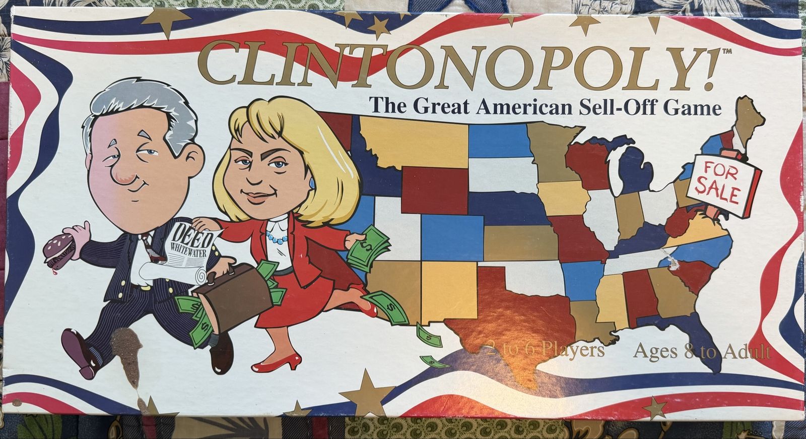 CLINTONOPOLY! The Great American Sell-Off Game - Political Board Game Ages 8 to Adult