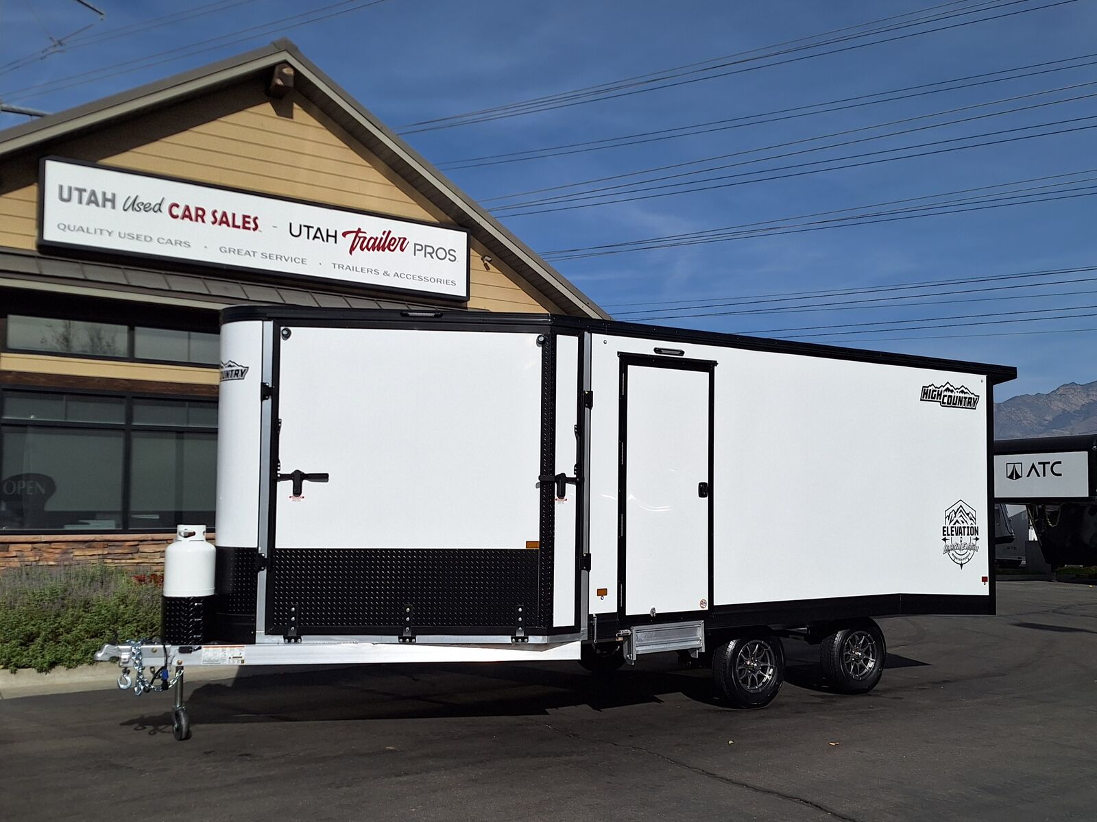 8x16 /8.5x16 UTV/ATV/Snowmobile Enclosed Deckover Aluminum High Country