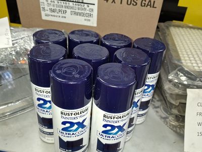 CLOSEOUT NAVY BLUE SPRAY PAINT
