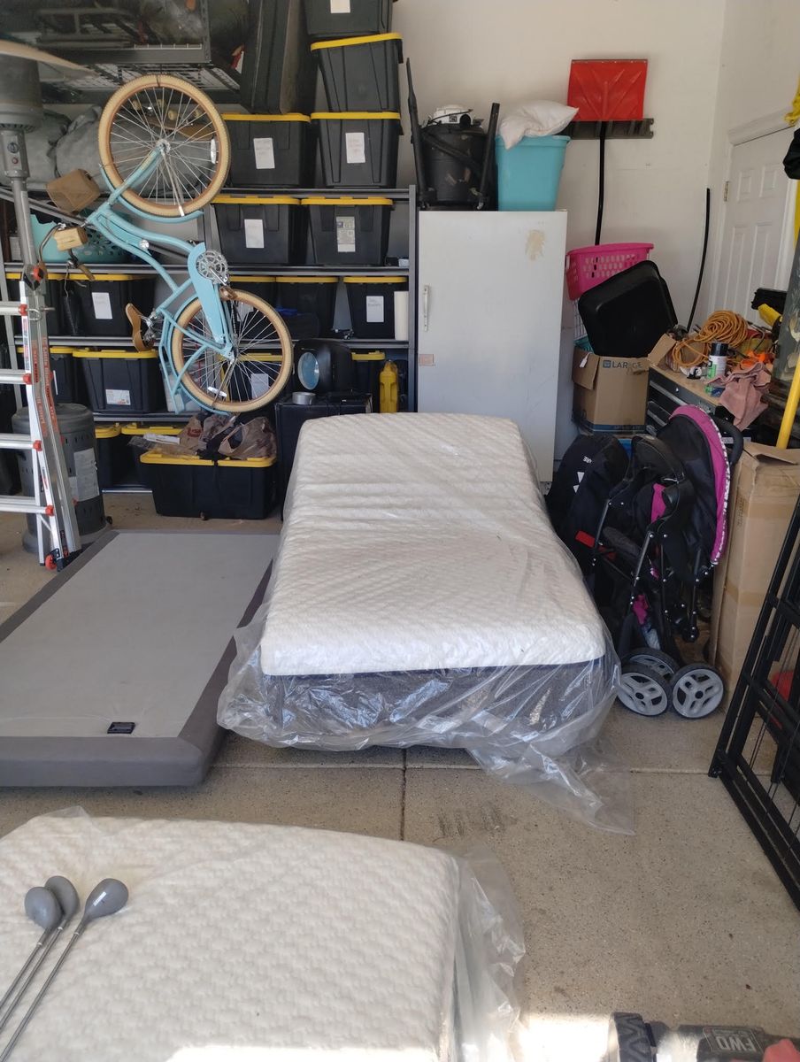 Ashley king sized power bed and mattress