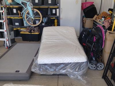 Ashley king sized power bed and mattress