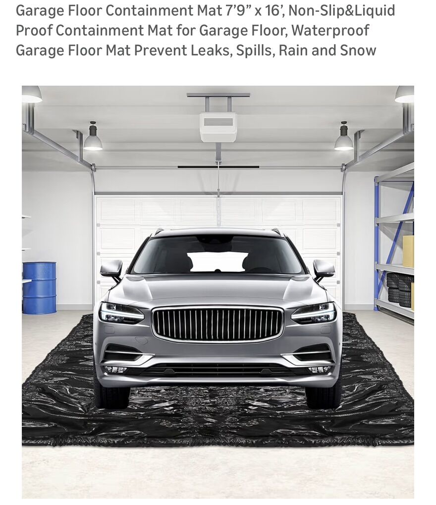 Garage Floor Containment Mat 7'9 × 16'