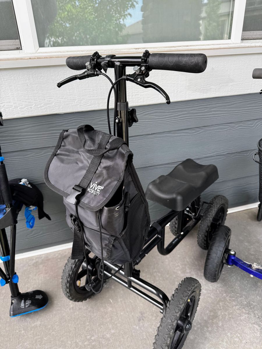 Vive Mobility All-Terrain Knee Scooter / Walker with Backpack