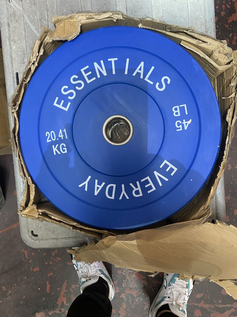 400 LB SET OF BUMPER PLATES *NEW* barbell weights