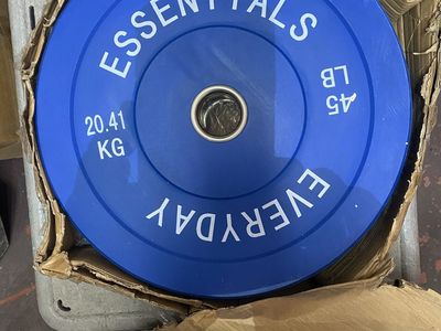400 LB SET OF BUMPER PLATES *NEW* barbell weights
