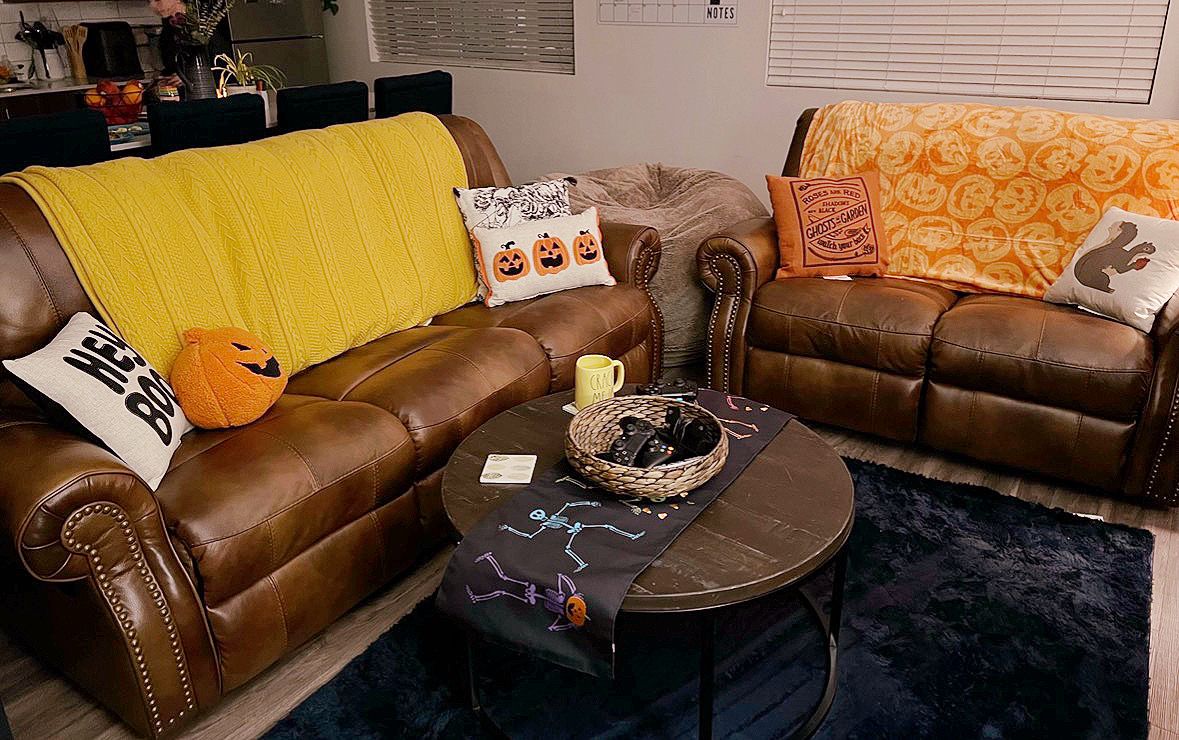 High quality leather recliner sofa and love seat set