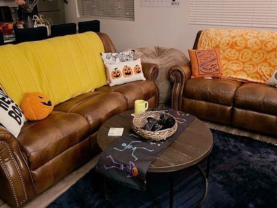 High quality leather recliner sofa and love seat set