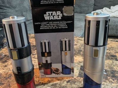 Star Wars Lightsaber Salt and Pepper Grinders - Darth Vader & Anakin Skywalker