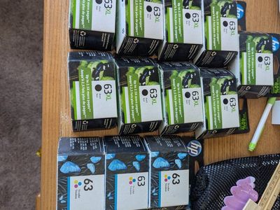 HP ink 65XL and 63XL