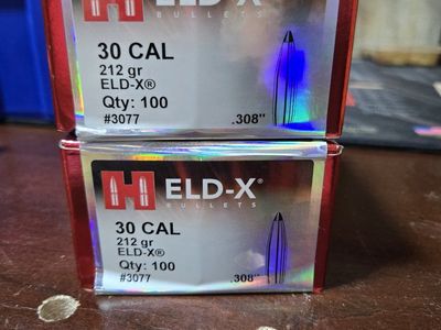 Hornady 30 cal 212 ELDX