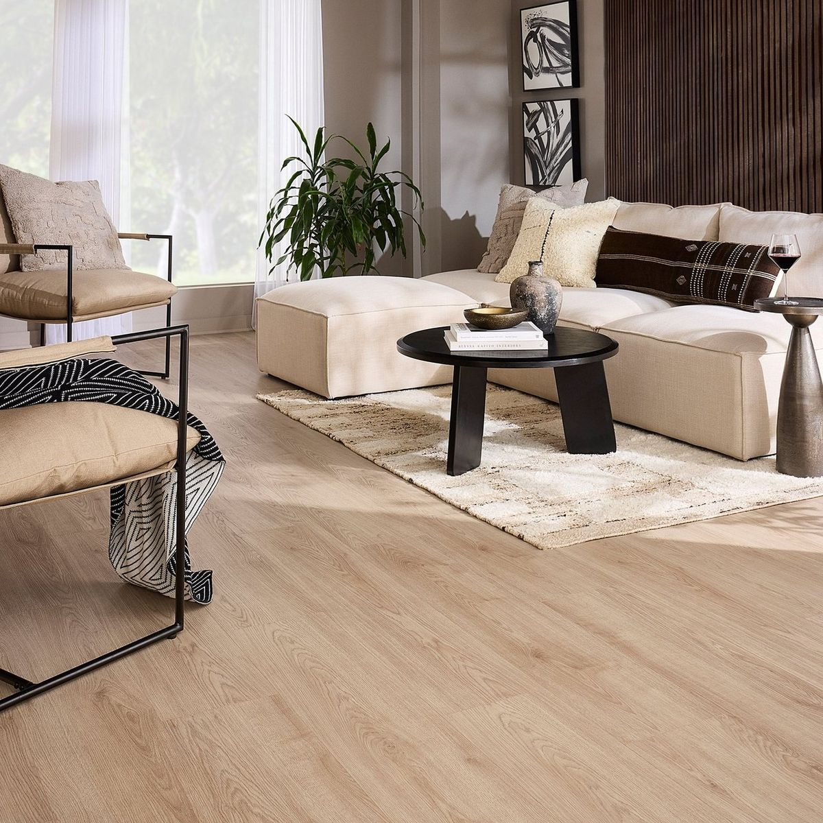 Mohawk Home Westhighland Oak Laminate Flooring with 12MM Thick 9.4in X 47.2in AC4 Waterproof Surface 1975695  #105601