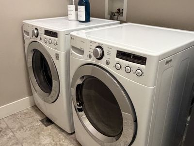 LG Front Load Steam Washer & Electric Dryer Set - White