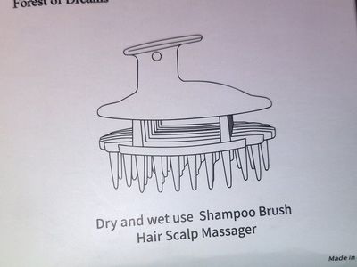 Forest of Dreams Shampoo Brush & Hair Scalp Massager - Dry/Wet Use, Silicone Bristles