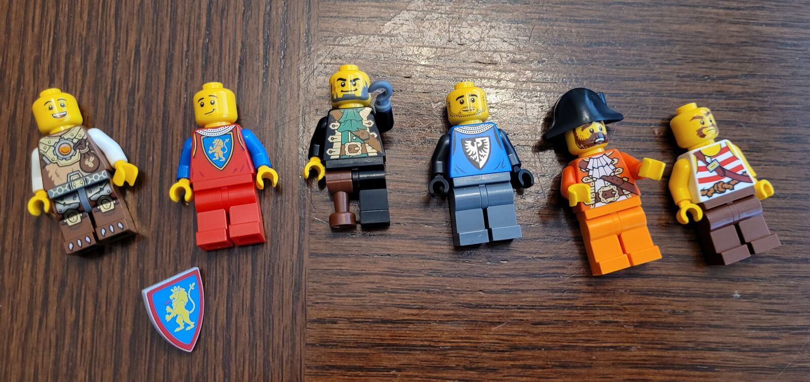 5 Lego Pirate and Castle Minifigures all for $40