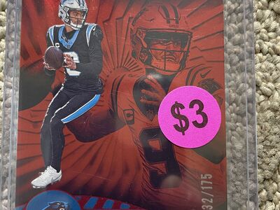 Carolina Panthers trading cards $3-