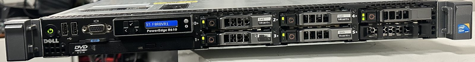 Dell PowerEdge R610 Server - 2 x Intel Xeon X5670 CPU, 96GB RAM, 1.5TB Storage, Dual PSU - $250 OBO