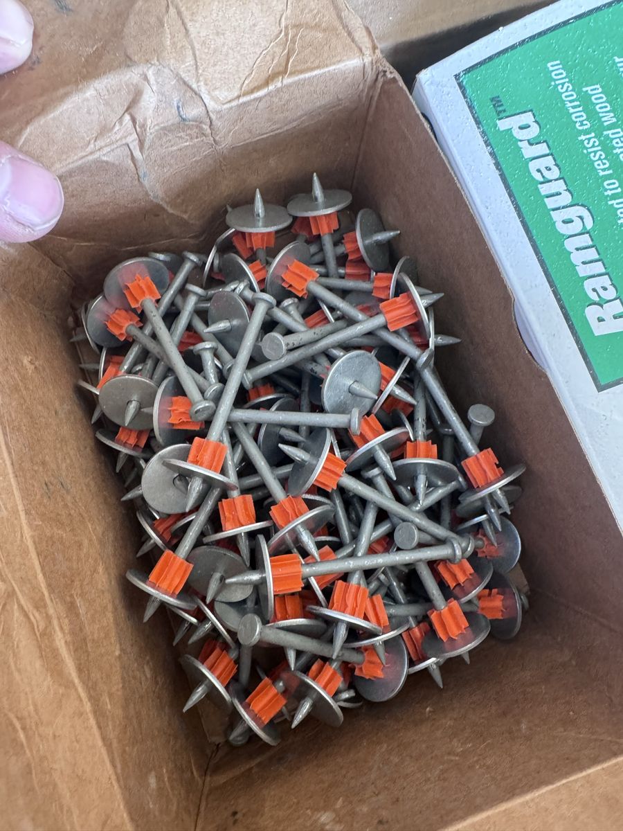 Ramset Ramguard 2.5" Powder Actuated Fasteners for Pressure-Treated Wood to Concrete, Corrosion Resistant
