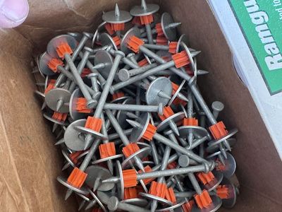 Ramset Ramguard 2.5" Powder Actuated Fasteners for Pressure-Treated Wood to Concrete, Corrosion Resistant