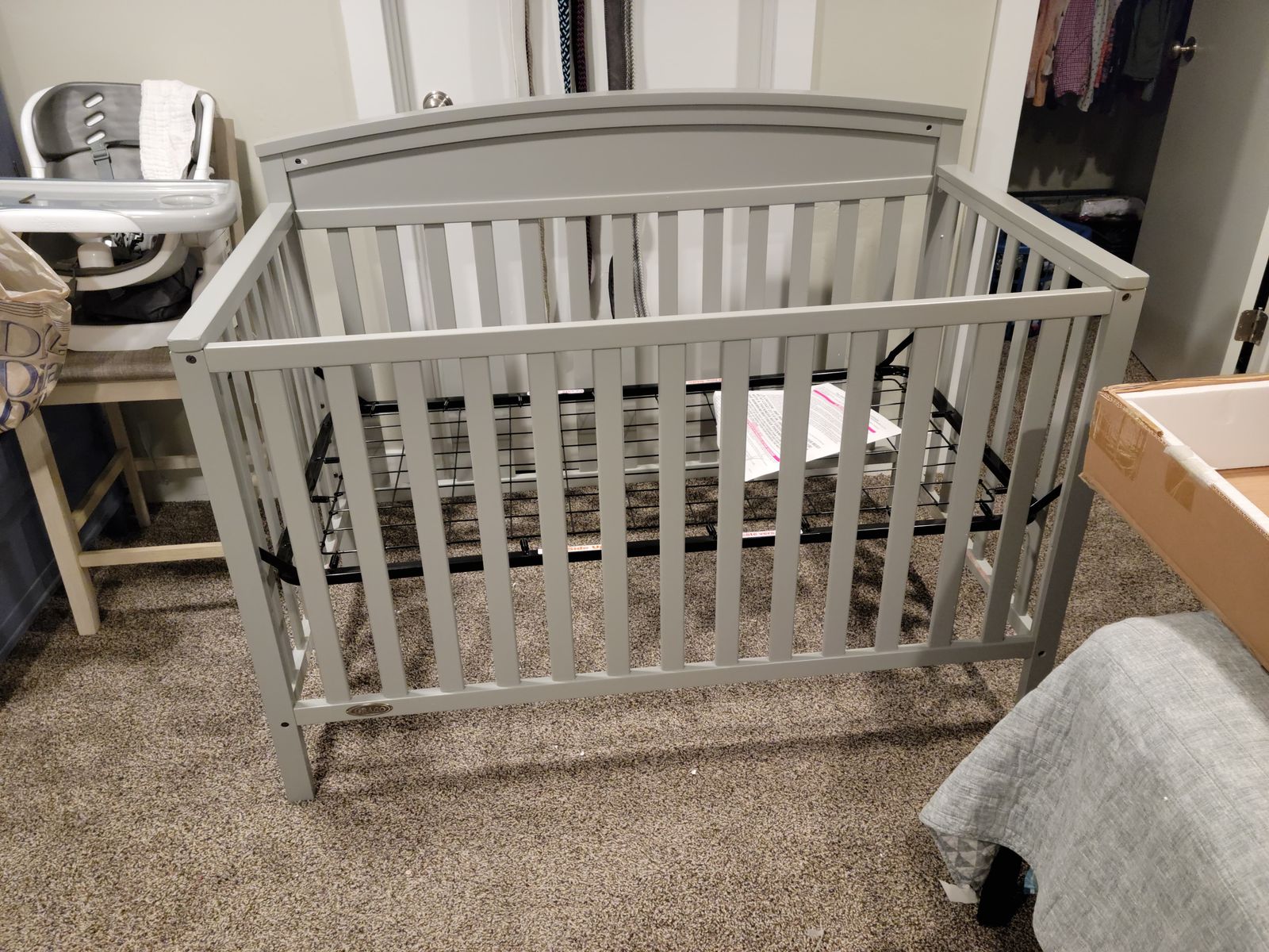 Gray Crib (Convertable)
