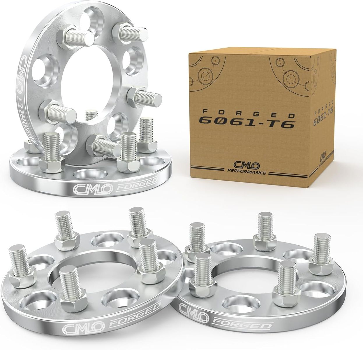4-Piece 0.6" Wheel Spacer Forged 5x108 to 5x114.3 Wheel Adapters 15mm (0.6 Inch)