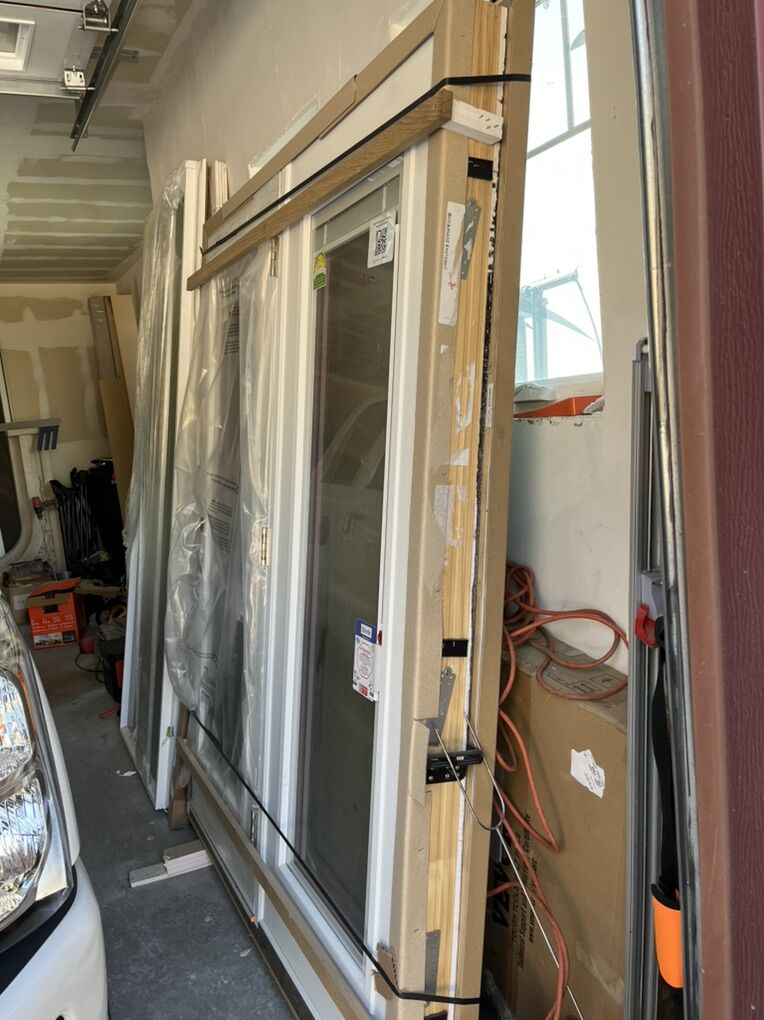 Entry Door-Patio Door Brand New, Blk Ext Wht Int