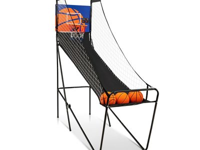 COSTWAY SP37726 Foldable Single Shot Basketball Arcade Game with Electronic Scorer