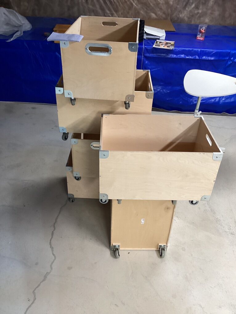 Storage Crates On Wheels