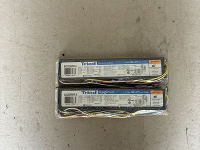 Triad B432IUNVHP-A Electronic Ballast, 2 Pack, Sealed/New in Wrap, $30 Each