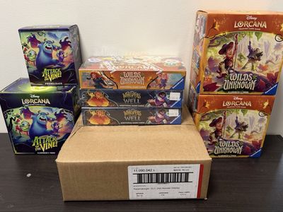 Lorcana cards sealed case booster box trove prerelease kit